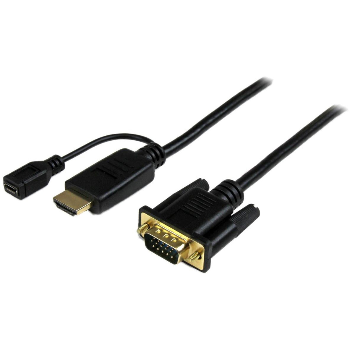HD2VGAMM10 HDMI - VGAアクティブ変換ケーブルアダプタ 3m 1920x1200/1080p HDMI(オス) - アナログRGB/D-Sub15ピン(オス) 1個 StarTech.com 【通販モノタロウ】