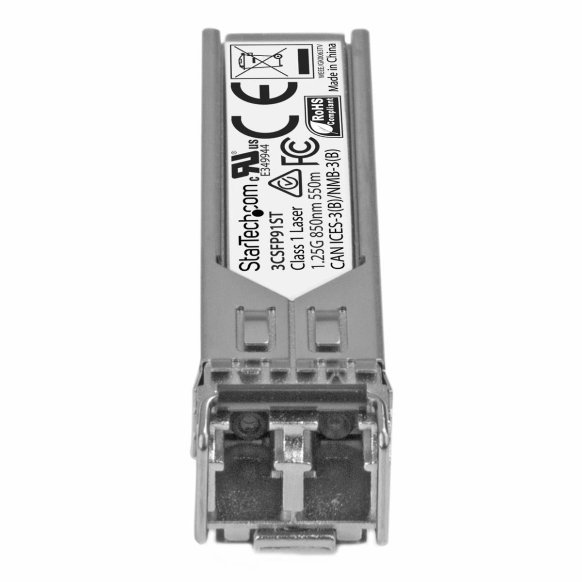 3CSFP91ST SFPモジュール/HPE製品3CSFP91互換/1000BASE-SX準拠光トランシーバ/850nm/DDM 1個 StarTech.com 【通販モノタロウ】