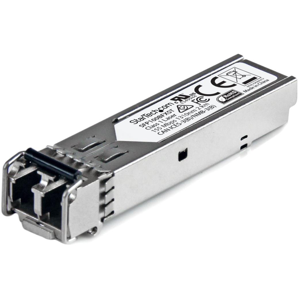 SFP100BFXST SFPモジュール/MSA対応アンコード/100BASE-FX準拠光トランシーバ/1310nm/DDM StarTech.com 長さ58.4mm