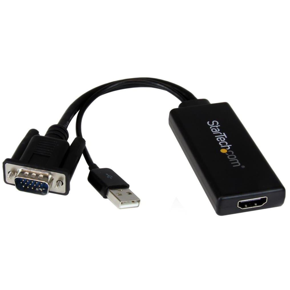 VGA2HDU VGA-HDMI変換アダプタ (USBオーディオ&バスパワー対応) ポータブル アナログRGB(VGA)-HDMIアップスケールコンバーター 1個 StarTech.com 【通販モノタロウ】