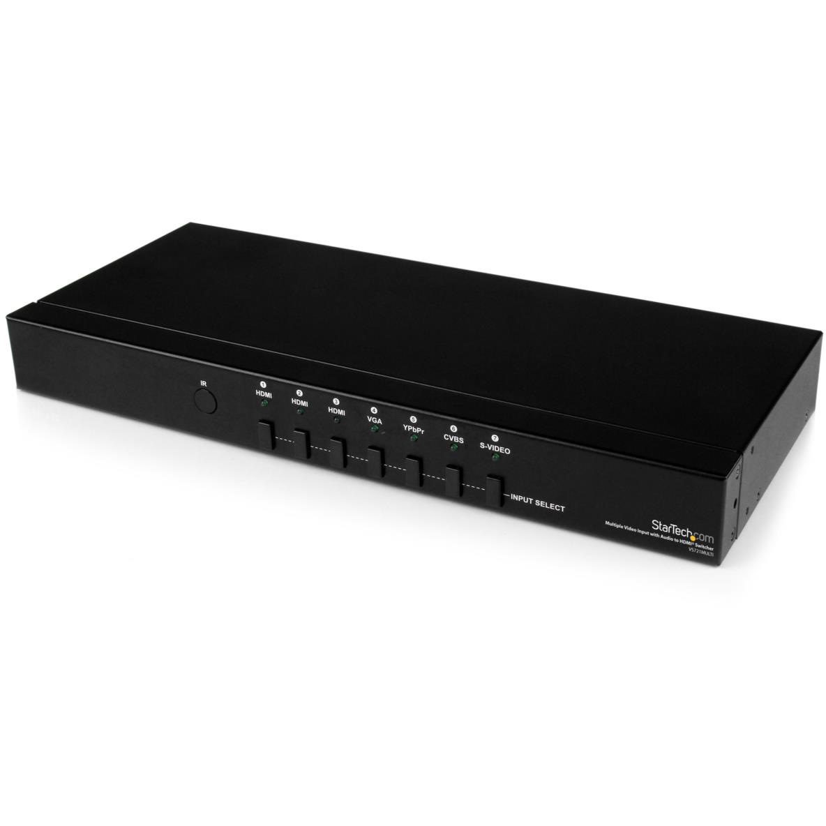 VS721MULTI マルチ入力対応ビデオスケーラー(スキャンコンバータ) HDMI/VGA/コンポーネント/S端子/コンポジット入力 - HDMI出力 セレクター機能付き 1個 StarTech.com 【通販モノタロウ】