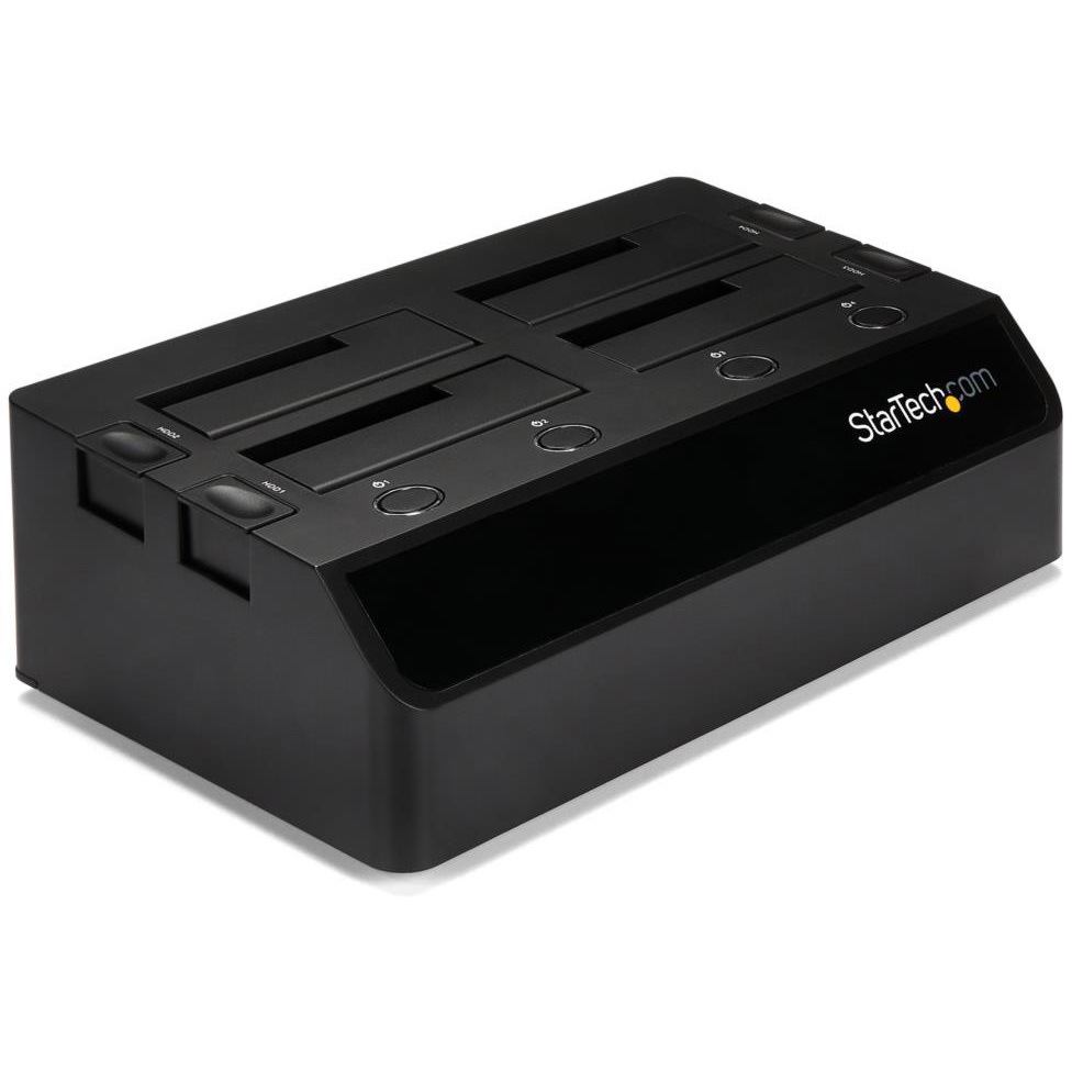 SDOCK4U33 HDD/SSD スタンド/USB 3.0接続/4ベイ/2.5/3.5型 SATA3.0/USB-Aケーブル & ACアダプター付属 1個 StarTech.com 【通販モノタロウ】