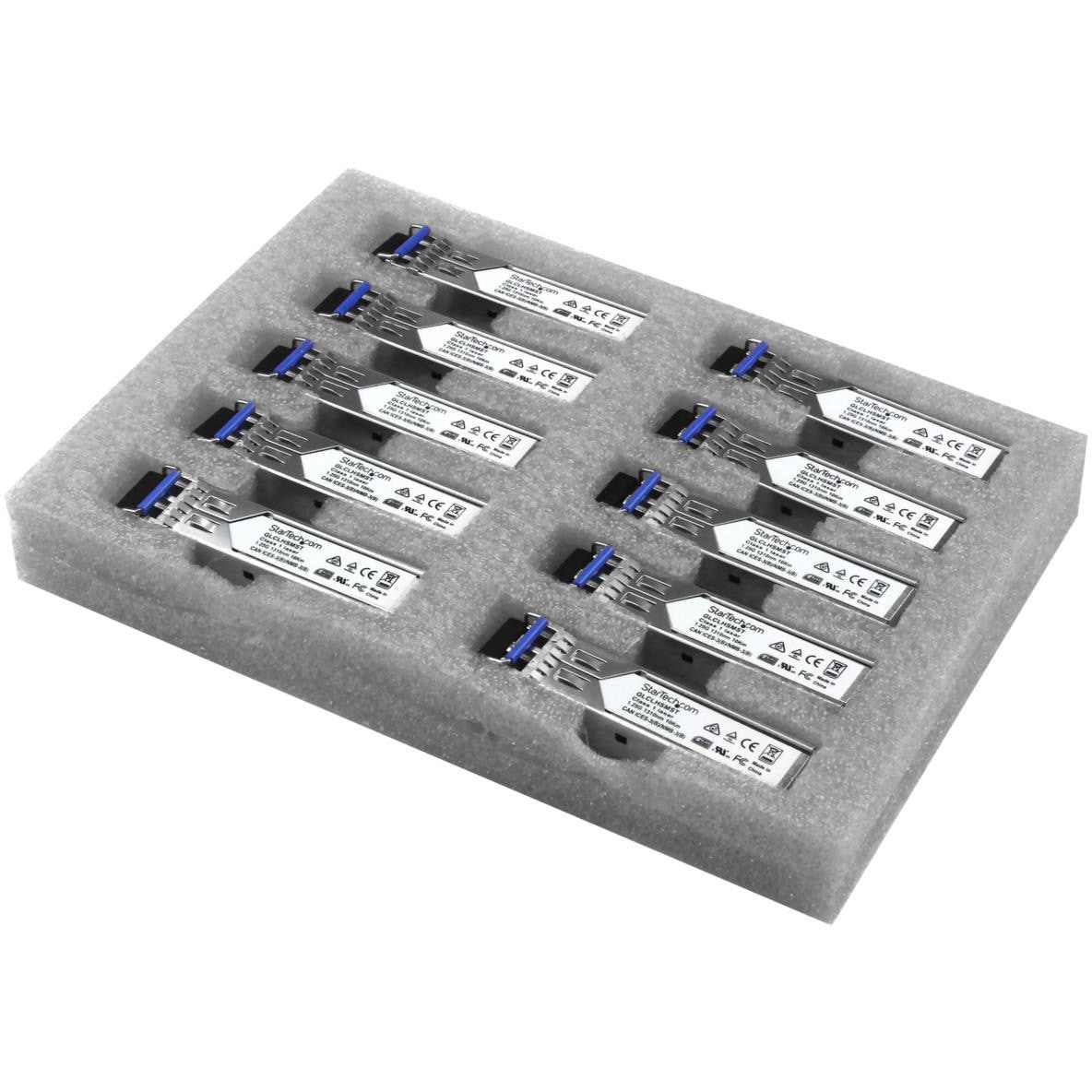 GLCLHSM10PST SFPモジュール 10個入りパック/Cisco製品GLC-LH-SM互換/1000BASE-LX/LH準拠光トランシーバ/1310nm/DDM 1セット(10個) StarTech.com 【通販モノタロウ】
