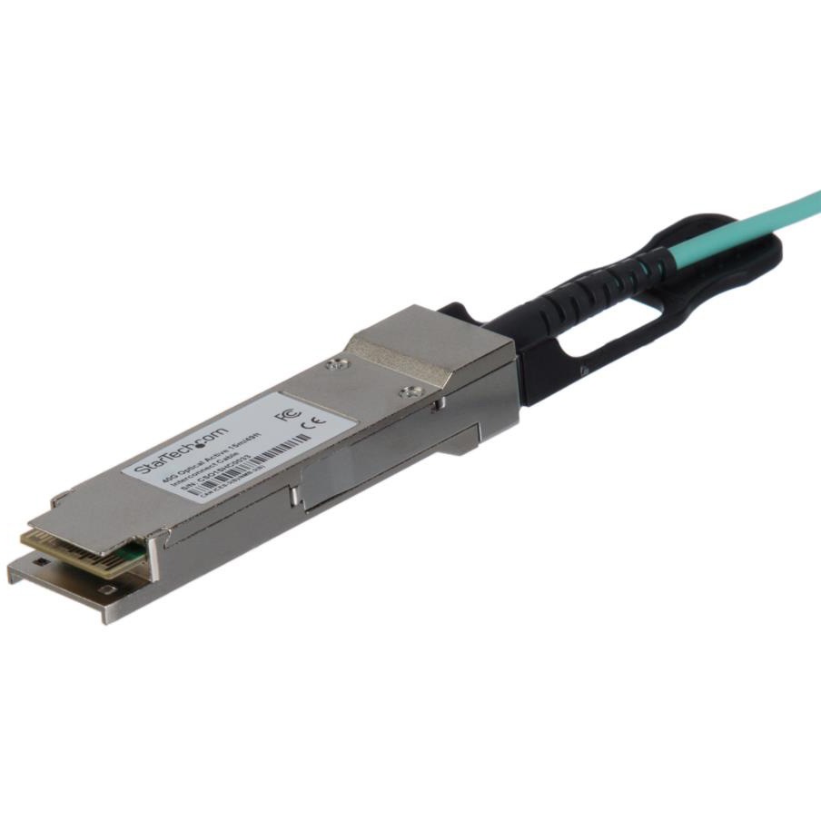 QSFP40GAO10M AOCケーブル/MSA対応アンコード /アクティブ光ケーブル/MSA準拠スイッチ対応 StarTech.com ケーブル長10m   QSFP40GAO10M