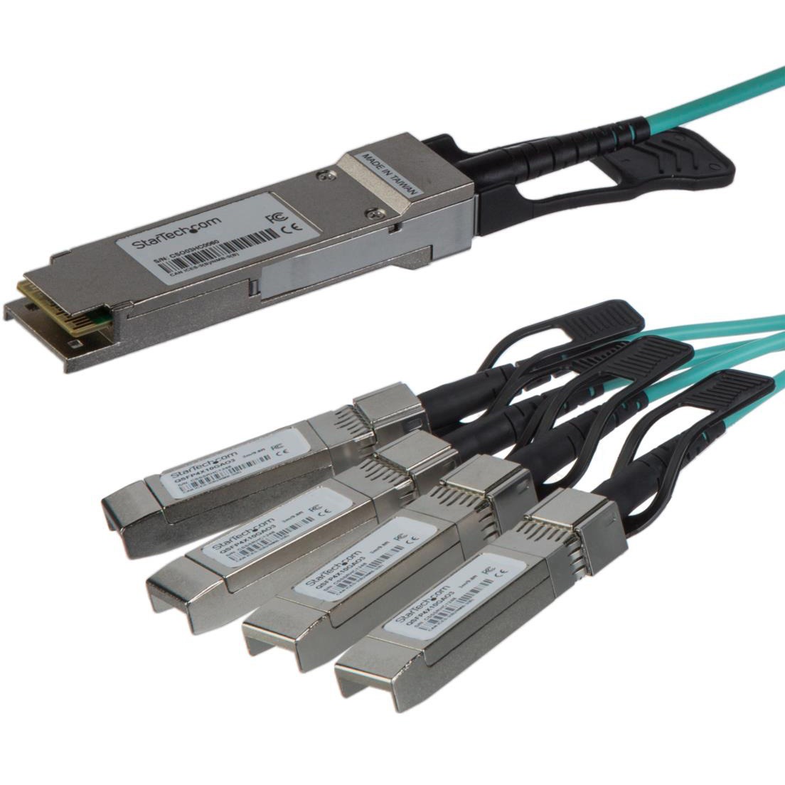 ブレークアウト光ケーブル QSFP4X10GAO5 AOCブレークアウトケーブル/5m/Cisco製品QSFP-4X10G