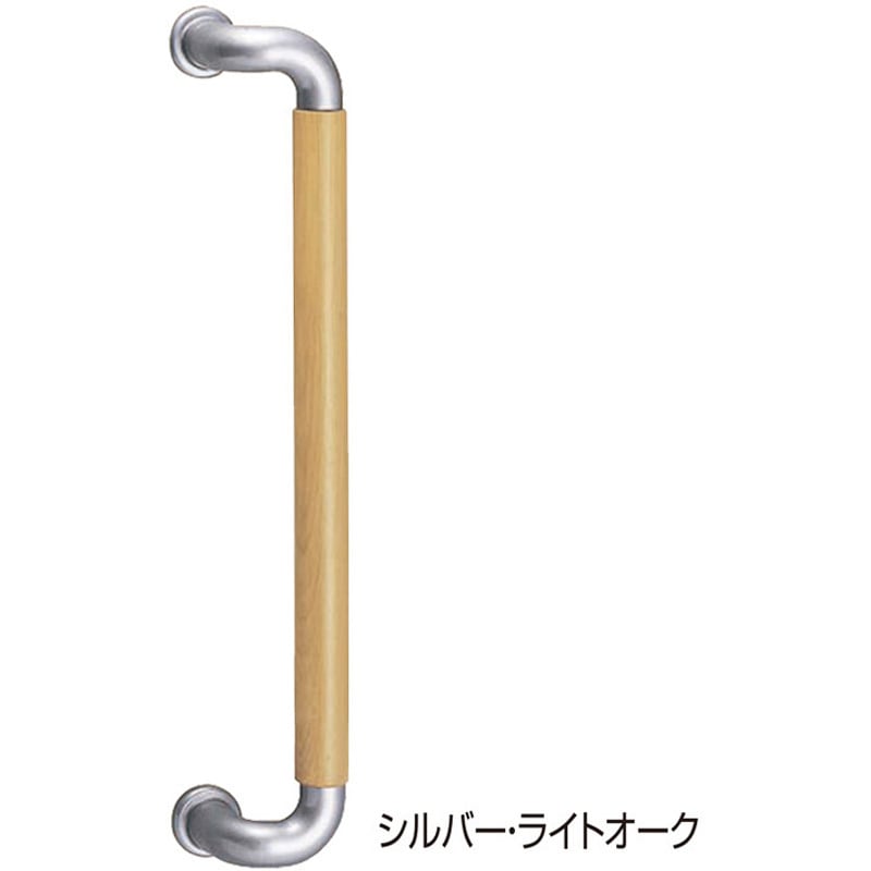 No.131 L型ビッグハーモニー取手 No.131 シロクマ シルバー/ライトオーク仕上 高さ70mmサイズ425 1組(2本) 8,198円