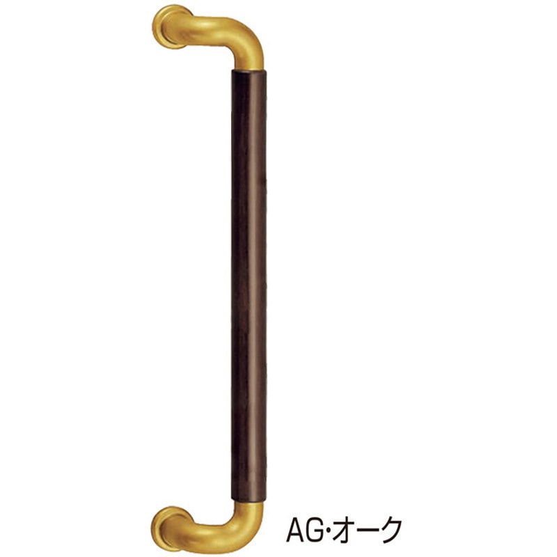 No.131 L型ビッグハーモニー取手 No.131 シロクマ AG/Mオーク仕上 サイズ425高さ70mm 1組(2本) 8,398円