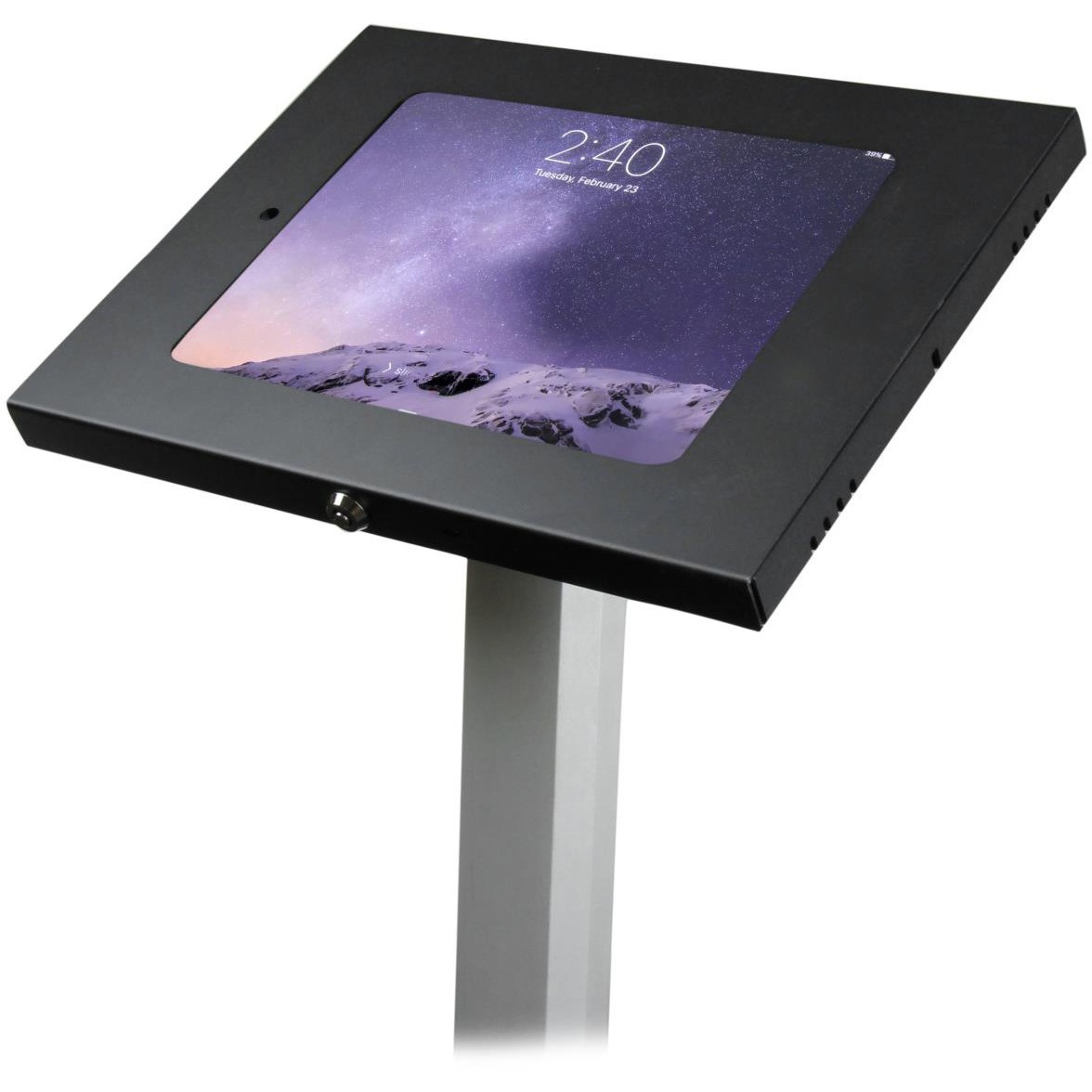 ホルダー ストア 通販 PayPayモール キャスター付きタブレットスタンド/高さ調節機能/ストッパー付き