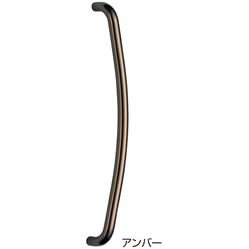 No.164 R形取手 No.164 シロクマ アンバー仕上 幅68mm高さ72.5mm 1組(2本)