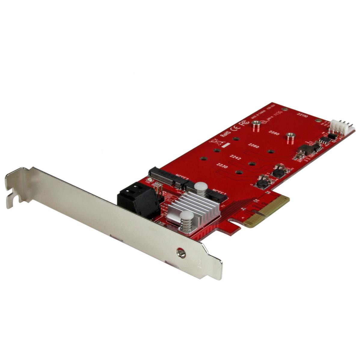 PEXM2SAT3422 2x M.2 NGFF SSD RAID コントローラカード SATA 3.0 2