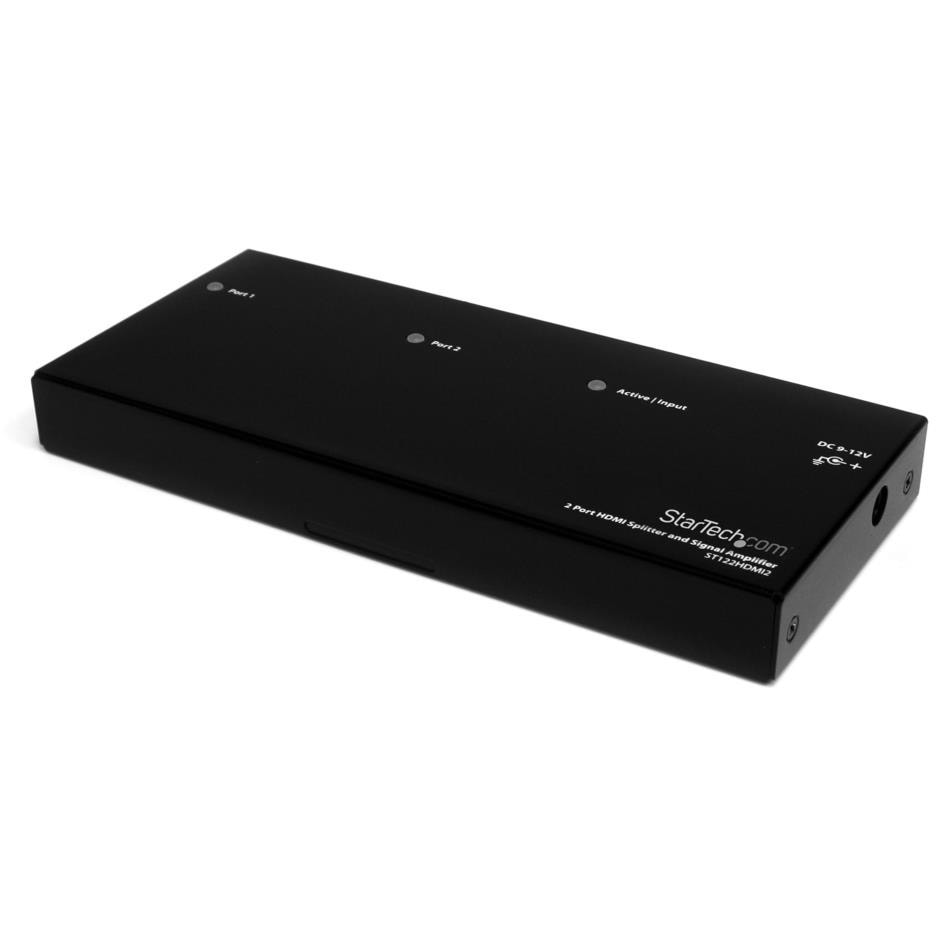 ST122HDMI2 ビデオスプリッター/1920x1200/1080p HDMI/1入力2出力/EDID/3.5mmオーディオ/2画面同時出力/HDMI分配器/HDMI分岐器 1個 StarTech.com 【通販モノタロウ】