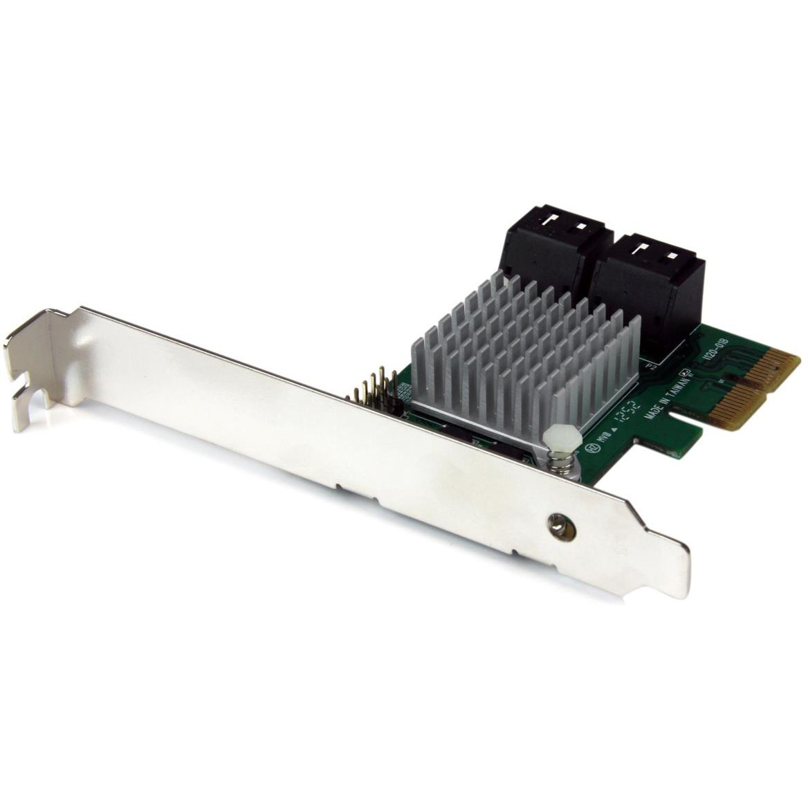 PEXSAT34RH PCI Expressカード/x2/PCIe 2.0 - 4ポート SATA 3.0/HyperDuo/アレイコントローラー/標準&ロープロファイルブラケット 1個 StarTech.com 【通販モノタロウ】