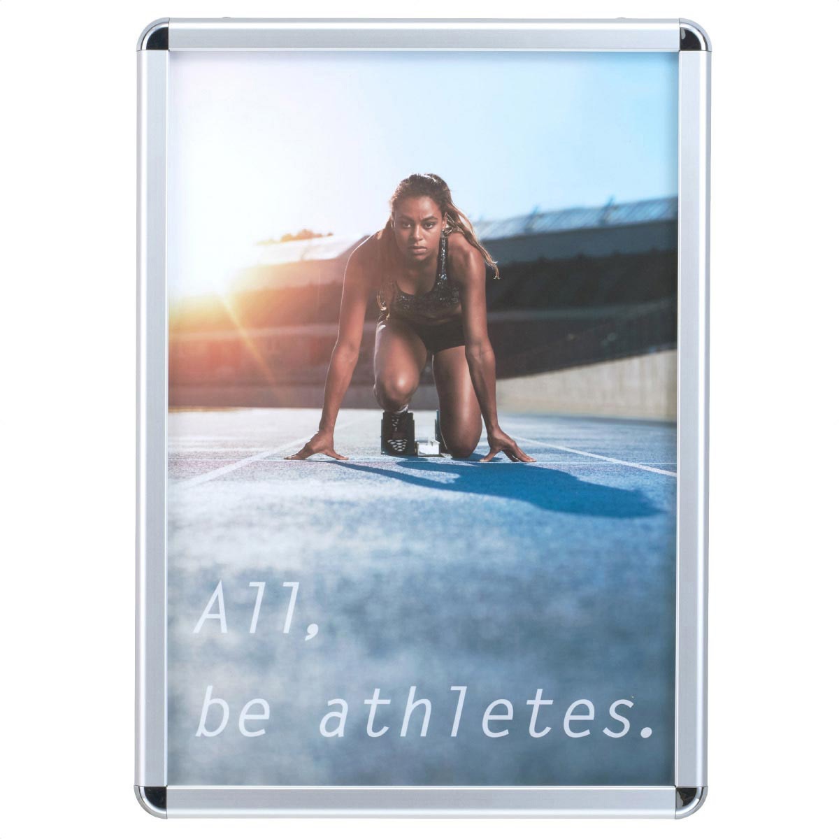 7660-620 両面用ポスターパネル リバースグリップ ストア・エキスプレス シルバー色 サイズA1  7660-620