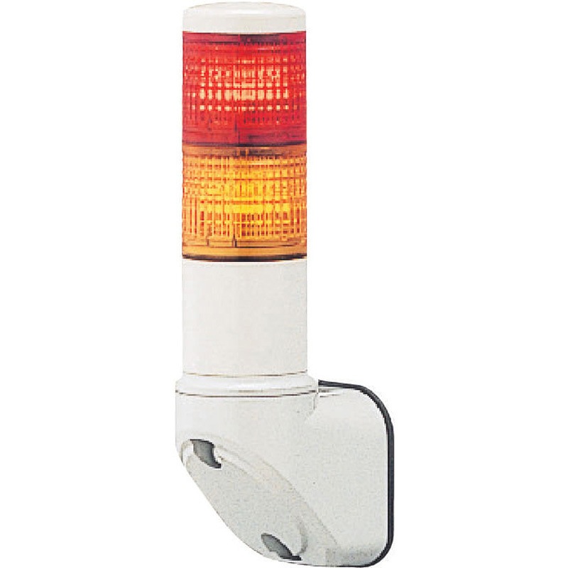 LOUL-24W-2-RY 積層式LED表示灯 Φ40 LOULシリーズ 壁付 アロー(シュナイダーエレクトリック) クリアグローブタイプ仕様 壁付け取付 2段 赤/黄配列 外径40mm