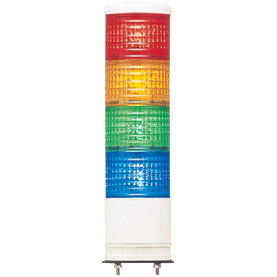 LEUG-24W-4-RYGB 積層式LED表示灯 Φ40 LOULシリーズ 壁付 アロー(シュナイダーエレクトリック) クリアグローブタイプ仕様 直付け取付 赤/黄/緑/青配列 外径60mm