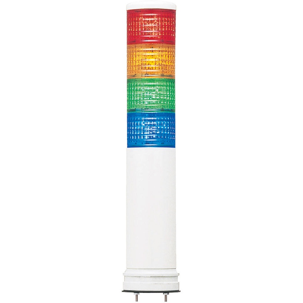 LEMG-24W-4-RYGB 積層式LED表示灯 Φ40 LOULシリーズ 壁付 アロー(シュナイダーエレクトリック) クリアグローブタイプ仕様 直付け・ロングボディ取付 赤/黄/緑/青配列 外径60mm