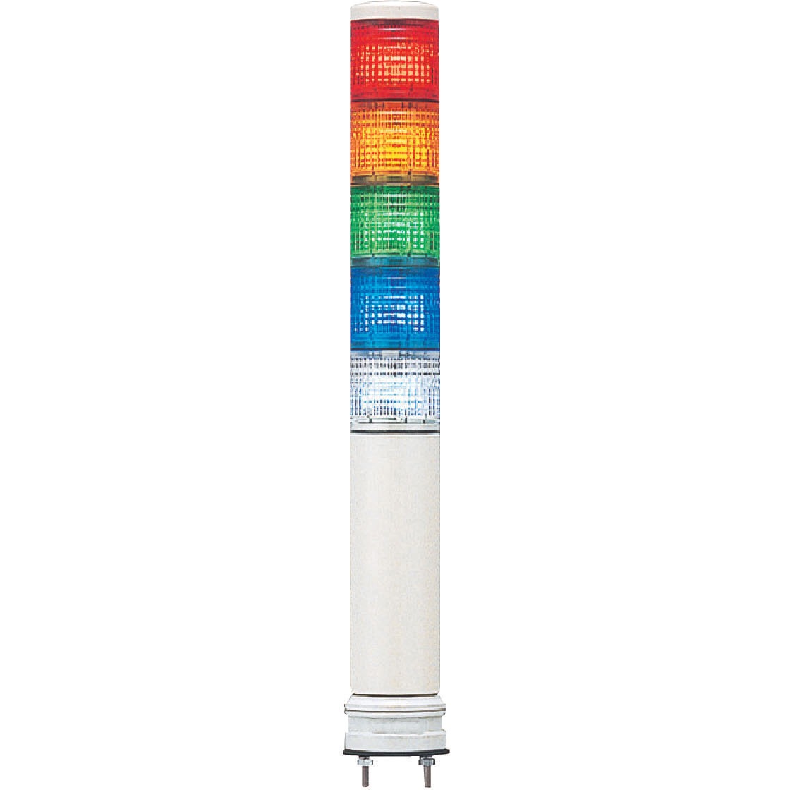 LOMG-24-5-RYGBW 積層式LED表示灯 Φ40 LOUGシリーズ 直付 AC/DC24V アロー(シュナイダーエレクトリック) 点灯 直付けタイプ取付 音色:ブザー無し 5段   LOMG-24-5-RYGBW