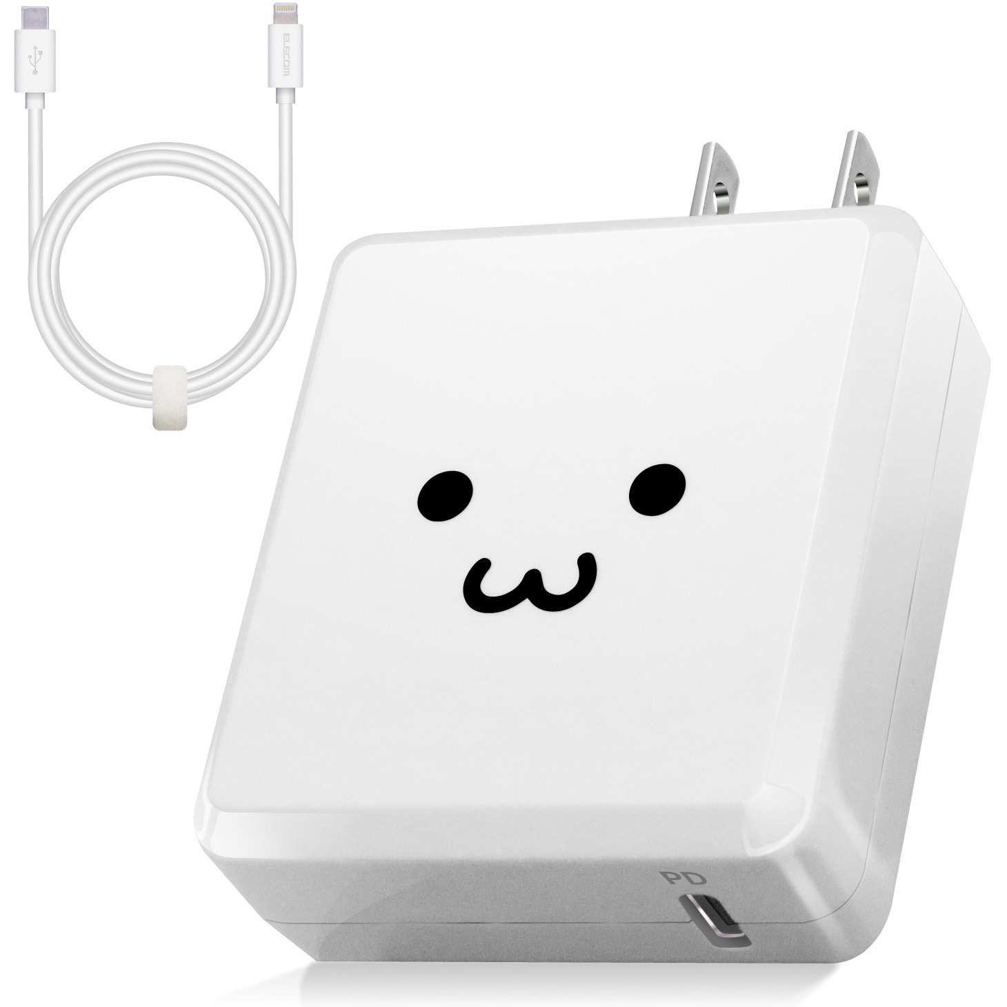 Mpa Aclp01wf Iphone充電器 Ipad充電器 Ac 1 5m 高速充電 Pd 認証 18w Lightning タイプc ケーブル付 1年保証 1個 エレコム 通販サイトmonotaro