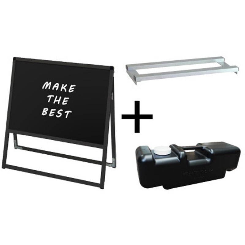 BVASKBB-B2YK-3SET ブラックバリウススタンド看板 ブラックボード B2横片面 ウエイトアーム・水タンクセット 1台 常磐精工 【通販モノタロウ】