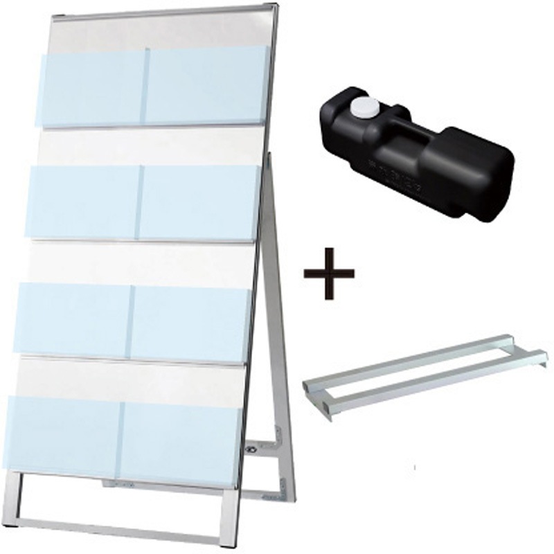 KSK-600X4K-3SET カタログスタンド看板 600幅4段片面 ウエイトアーム・水タンクセット 1台 常磐精工 【通販モノタロウ】