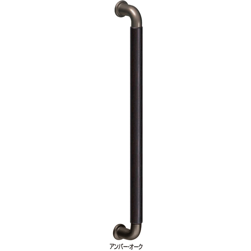 No.120 ハーモニー取手 扉厚25～36mm用 No.120 シロクマ アンバー/オーク仕上 サイズ425高さ57mm 1組(2本) 5,242円