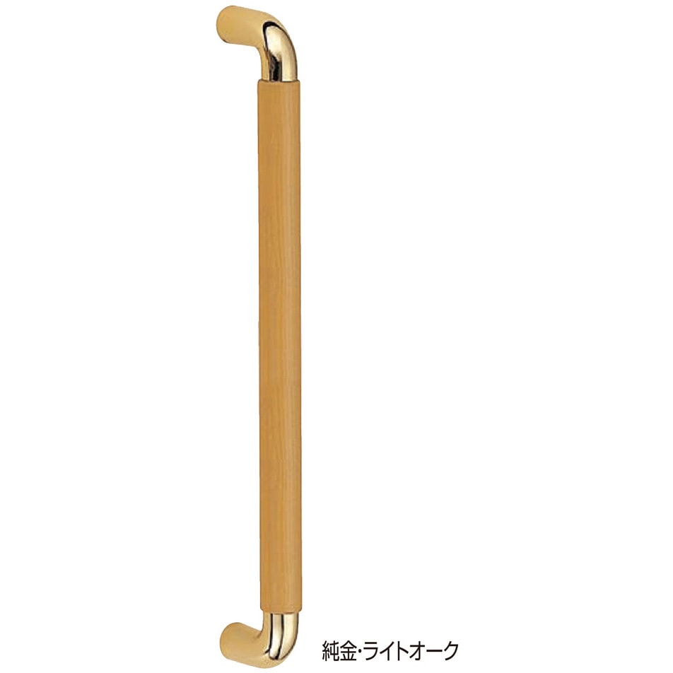 No.135 ビッグデュエット取手 No.135 シロクマ 純金/ライトオーク仕上 サイズ425高さ70mm 1組(2本) 8,698円