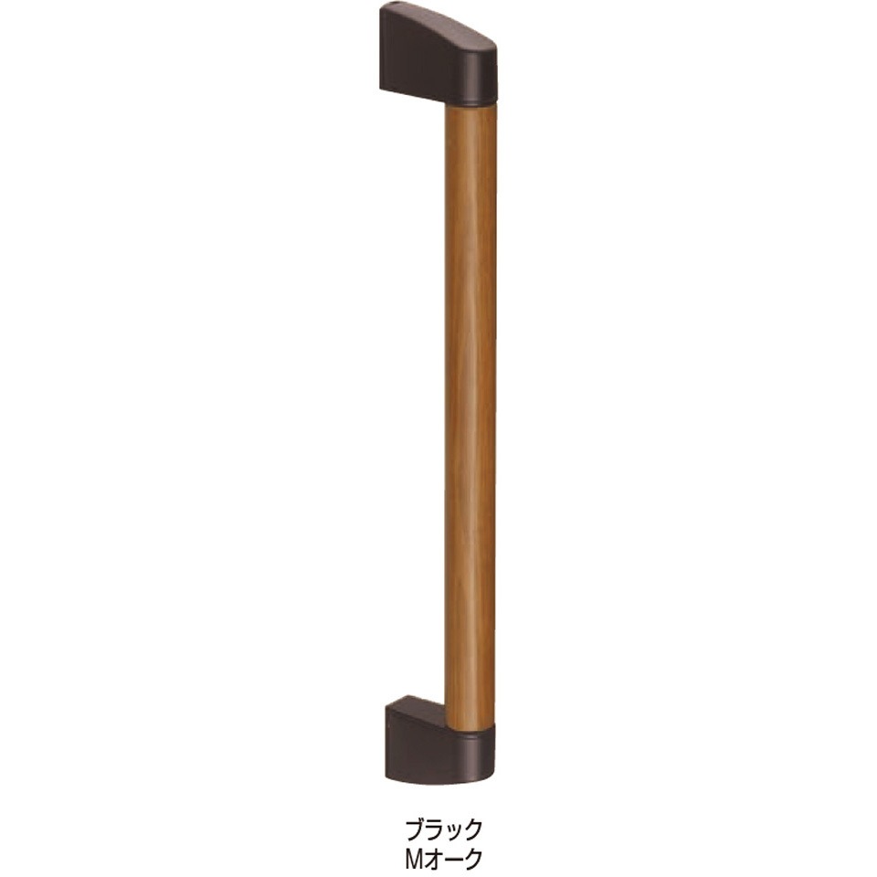 No.600 ハミング取手 No.600 シロクマ ブラック・Mオーク色 幅30mm 1組(2本)