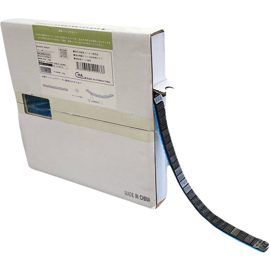 Fe-HWB-5D 鉄製 貼り付けウエイト 5g刻み(角型) 1巻(5kg) HA CONSULTING 【通販モノタロウ】