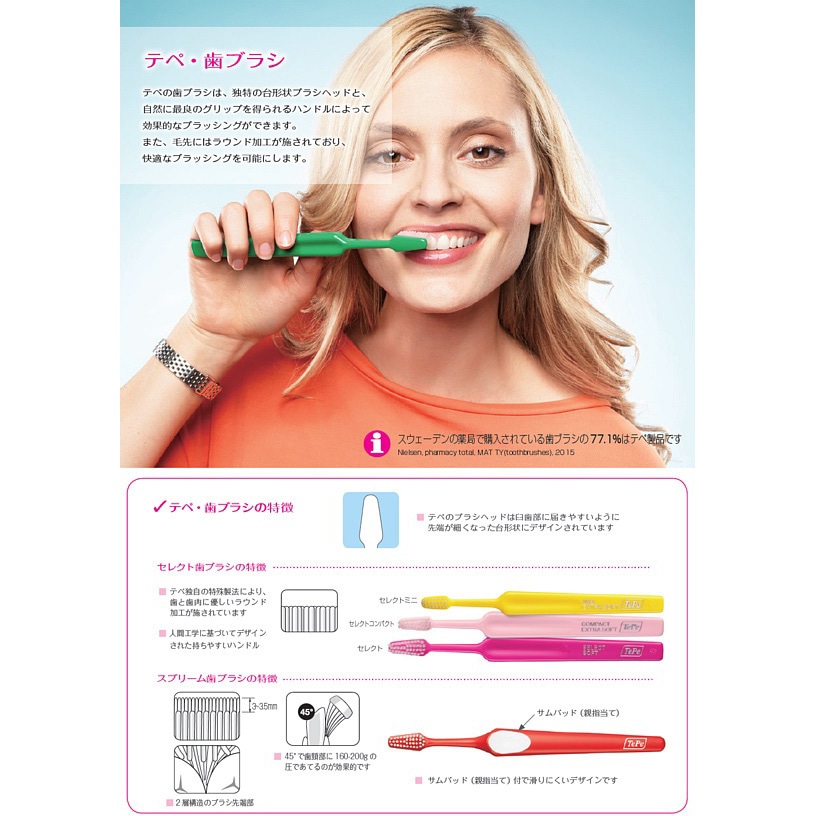 コンパクト歯ブラシ テペ ソフト 1本 - 【通販モノタロウ】