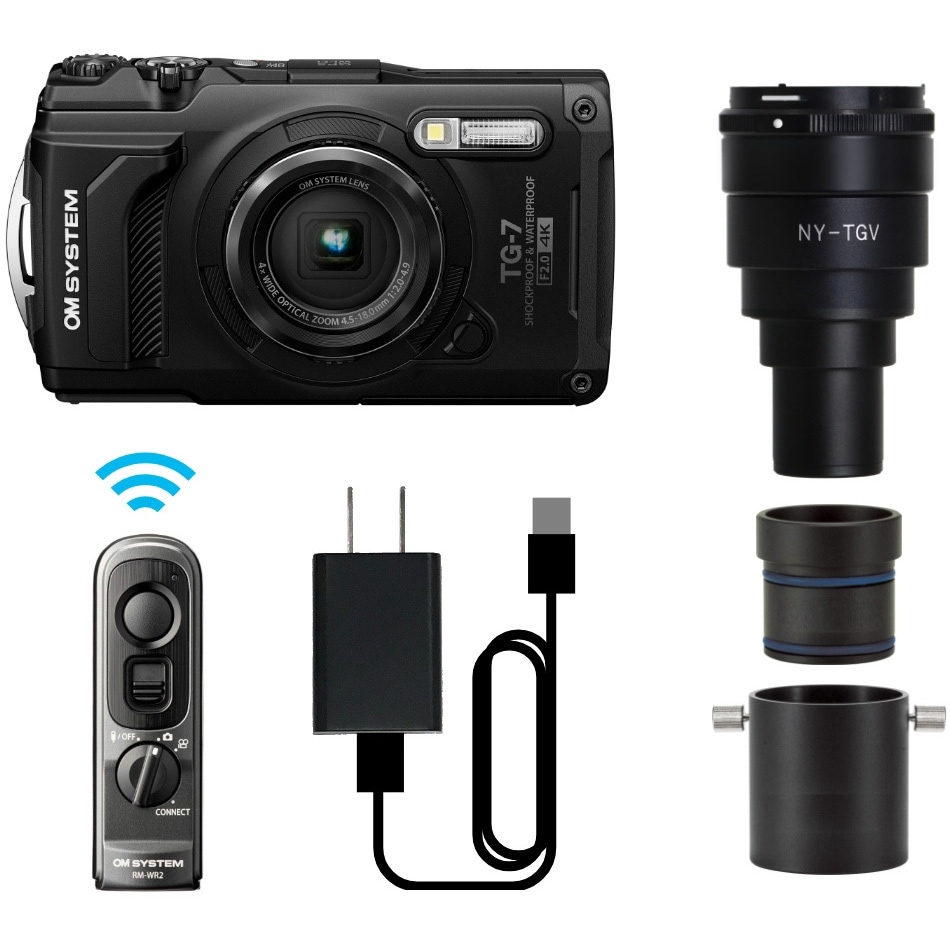 OM SYSTEM TG-7 デジタルカメラとアクセサリー OM SYSTEM製デジカメ TG-7顕微鏡撮影システム マイクロネット 顕微鏡