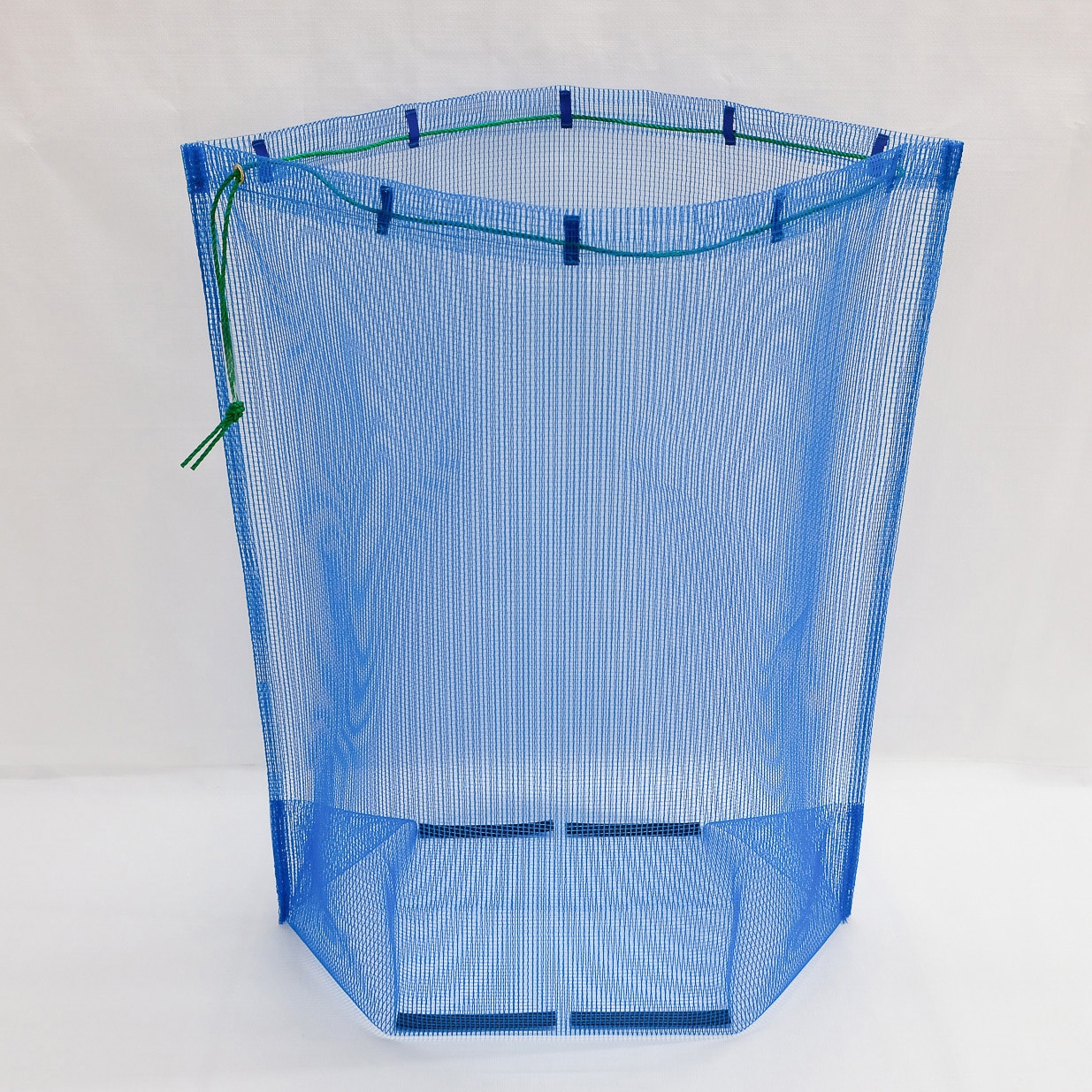 小 自立型平袋(フラットネット) アイベックス ブルー色  1セット(10台)