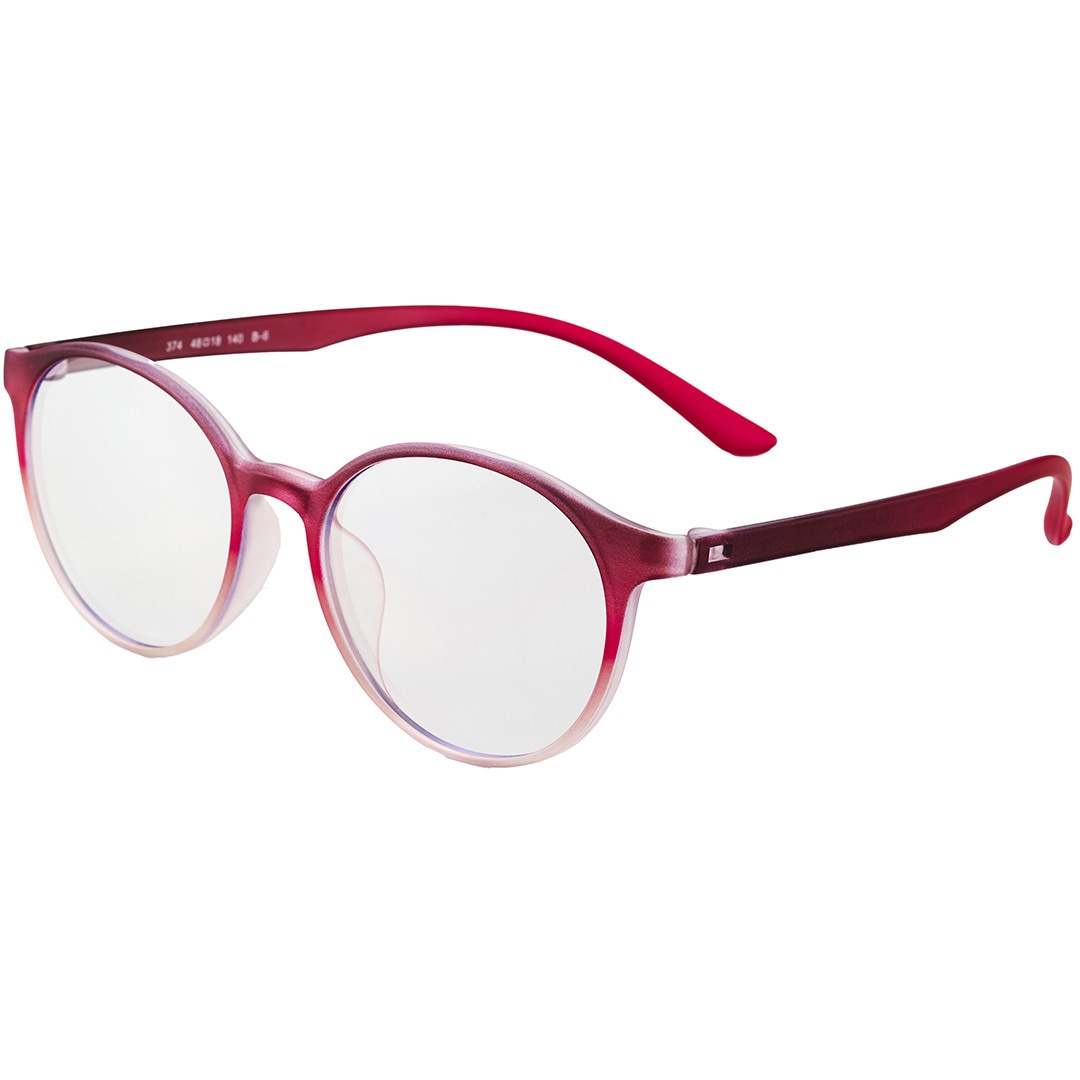 6300069749 MATERIA DESIGN リーディンググラス 眼鏡 レッドクリア ディーブレス 度数+2.5 オレンジピンク色