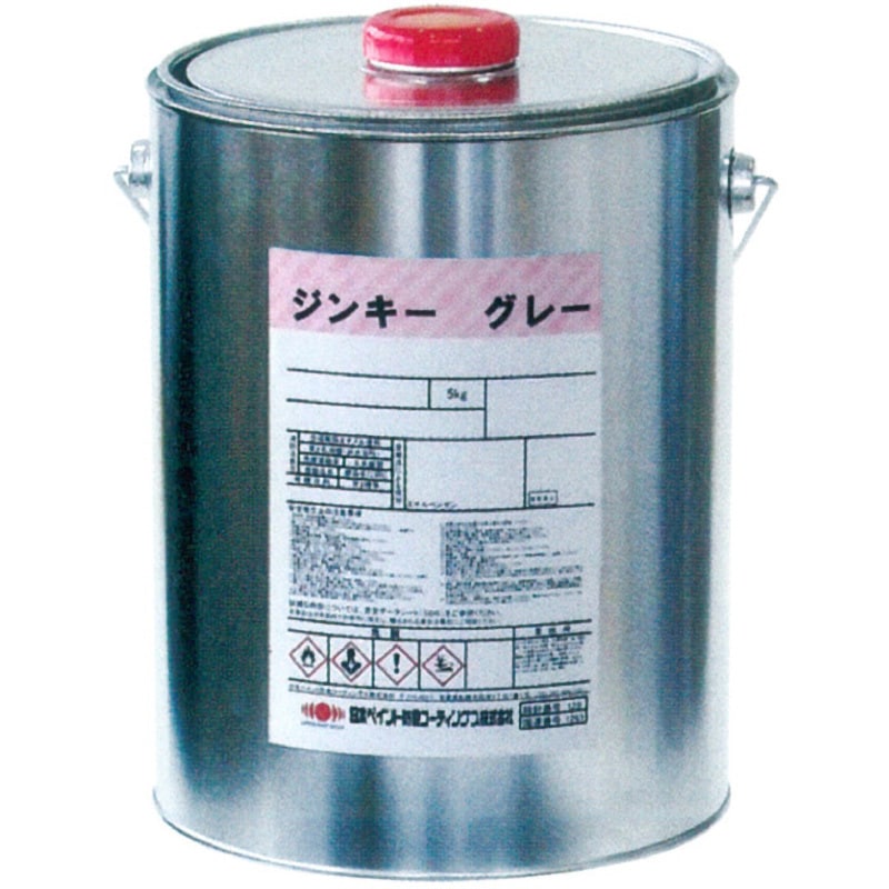 3025165 高濃度亜鉛末塗料 ジンキー グレー 1缶(5kg) 日本ペイント 【通販モノタロウ】