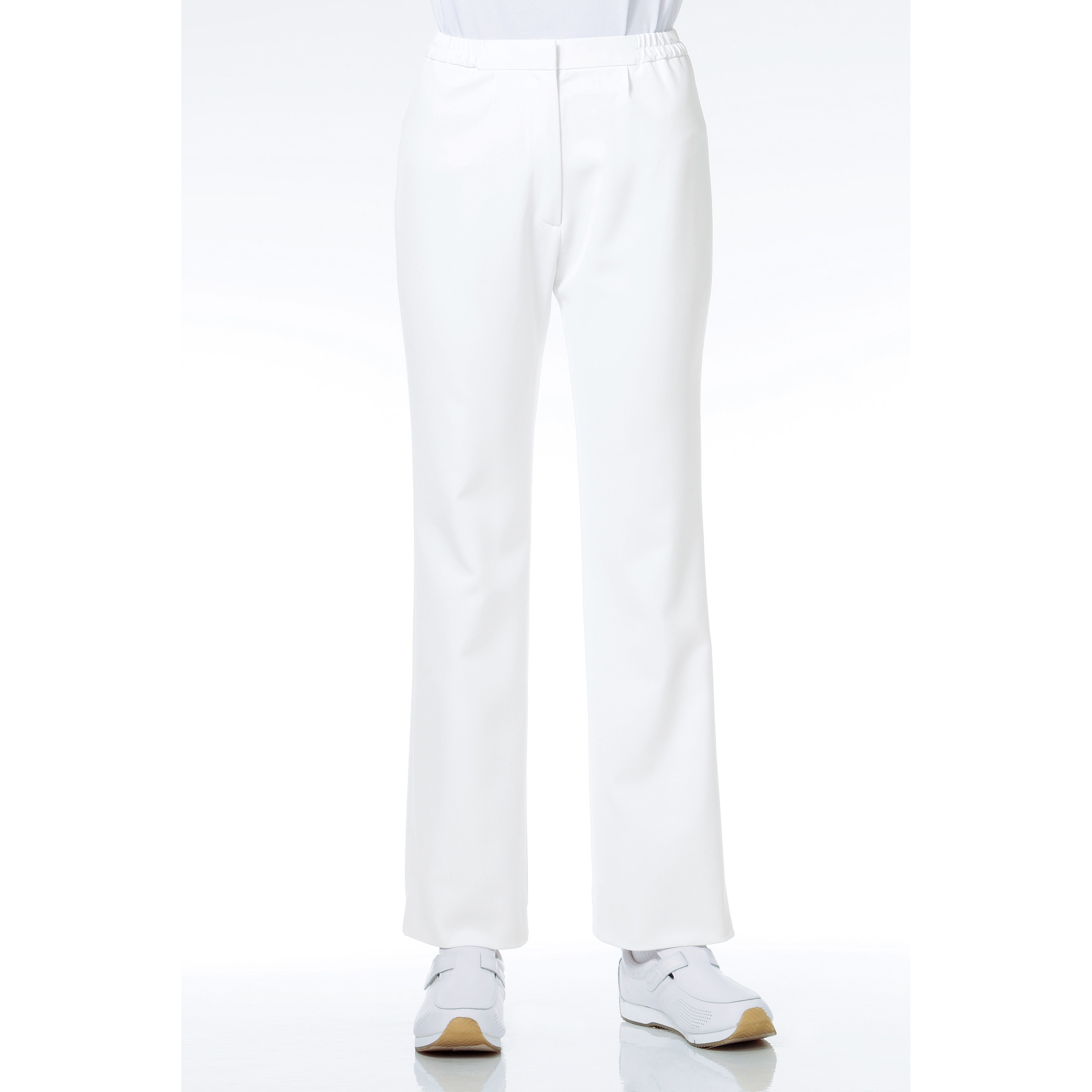 194-20 レディススラックス(フィット) 194 KAZEN シロ色 M