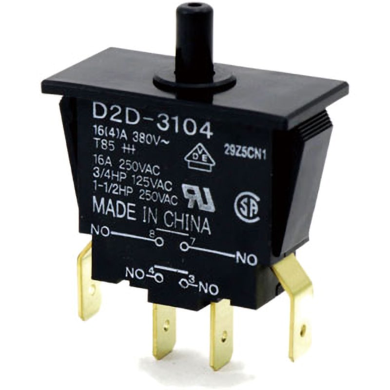 Dプライス D2D-3104 ドア用電源スイッチ(パネルマウント) D2D omron