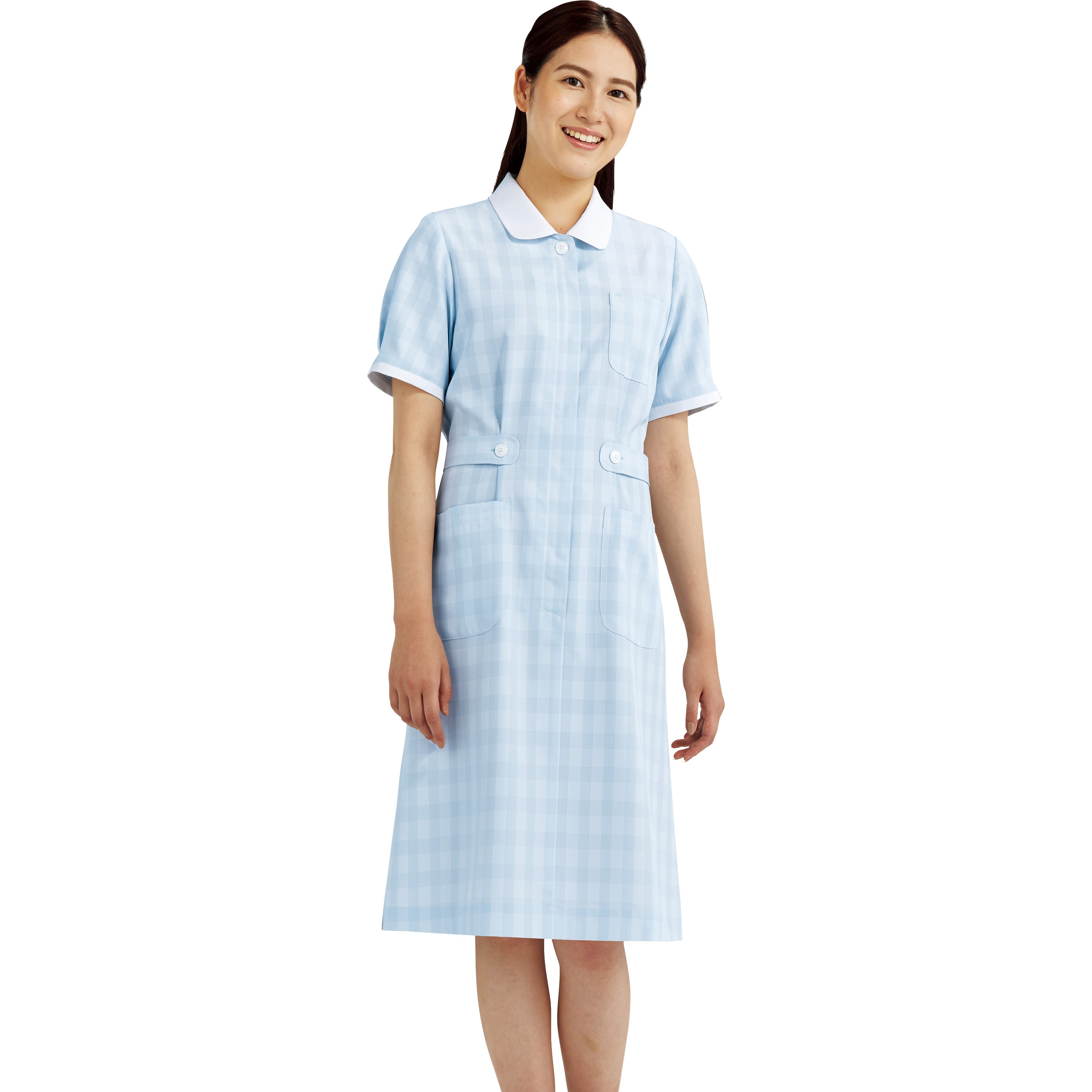 ワンピース半袖 278 サックス 色番 81 サイズ M 278 81 Mentorservicing Com