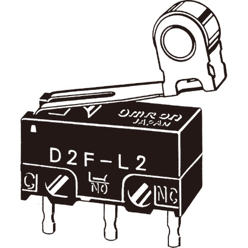 なご！ D2F-01FL2-T 極超小形基本スイッチ(ヒンジ・ローラ・レバー形) D2F 1個