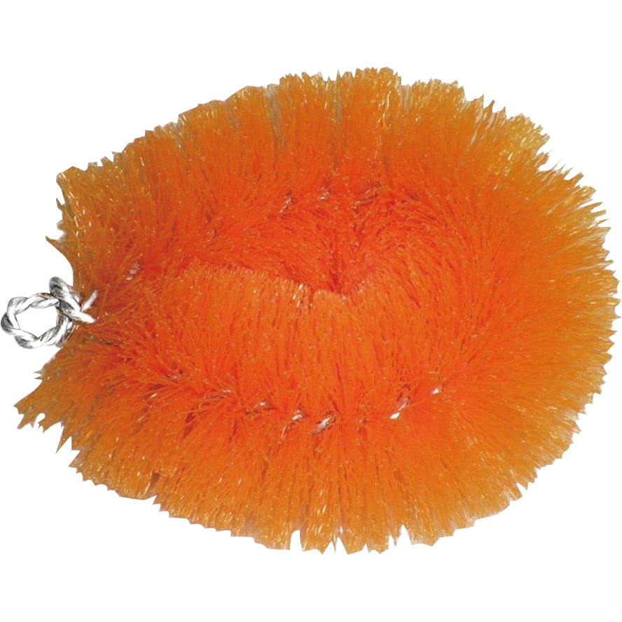 132245 抜けにくいppたわし 5p 早川工業 オレンジ色 1パック(5個