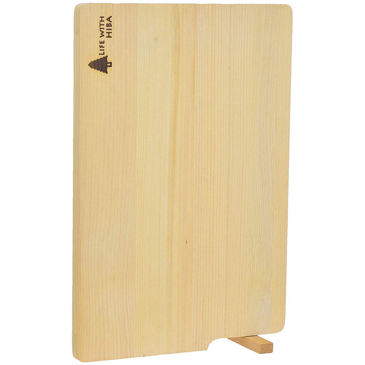 木製まな板 青森ひばのスタンド付きまな板 ウメザワ 寸法 幅w 奥行d 高さh 約3 2 15 Mm 1枚 通販モノタロウ
