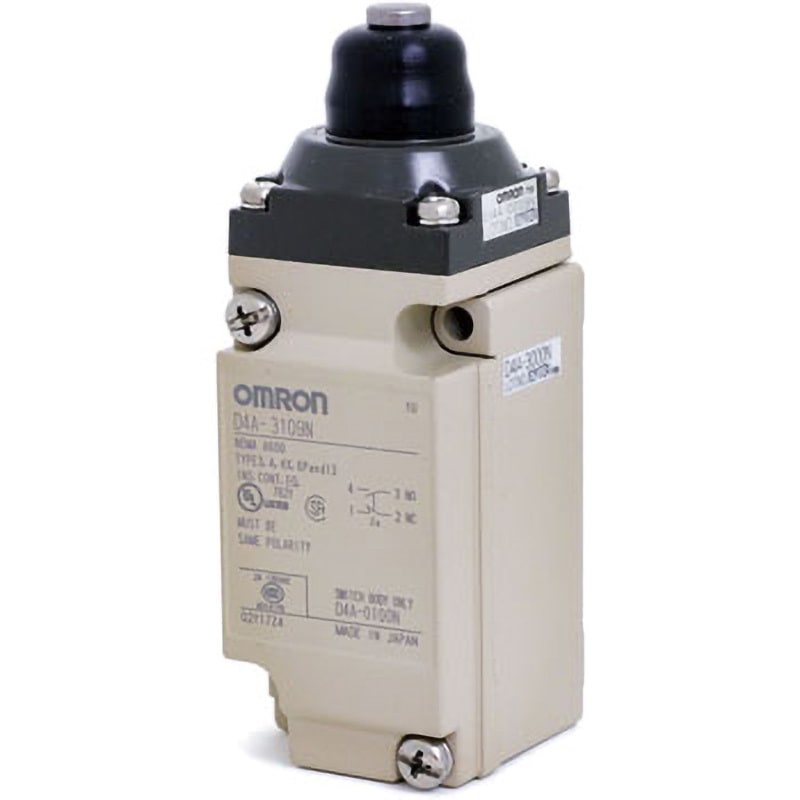 D4A-3109N 小型重装備リミットスイッチ D4A-□N 1個 omron(オムロン) 【通販モノタロウ】検出・センサ