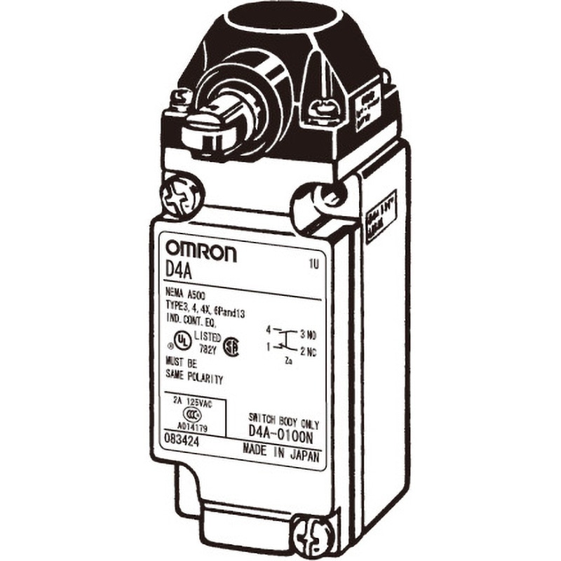 D4A-3107-HN 小型重装備リミットスイッチ D4A-□N 1個 omron(オムロン) 【通販モノタロウ】