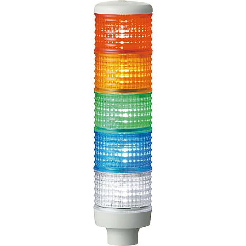 LEUT-12-3 Φ60 ポール取付/標準L金具積層式点灯タイプLED表示灯 アローLEUT型 LEUT アロー(シュナイダーエレクトリック) 3段 赤/黄/緑配列