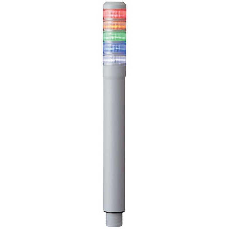 AUS-24-5 スーパーLEDサインタワー アロー(シュナイダーエレクトリック) 点灯 定格電圧AC/DC24V 5段 赤/黄/緑/青/白配列 外径30mm  AUS-24-5