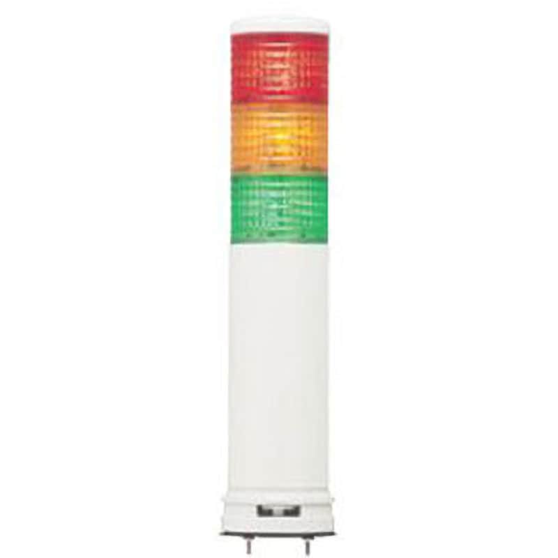 デジタル アローシリーズ赤黄緑φ60積層式LED表示灯＋ブザー(壁付) LEULB-24-3RYG - 1