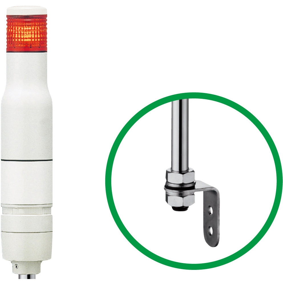 LOUT-200-1R Φ40 積層式LED表示灯(ポール) 200V アロー(シュナイダーエレクトリック) 1段   LOUT-200-1R