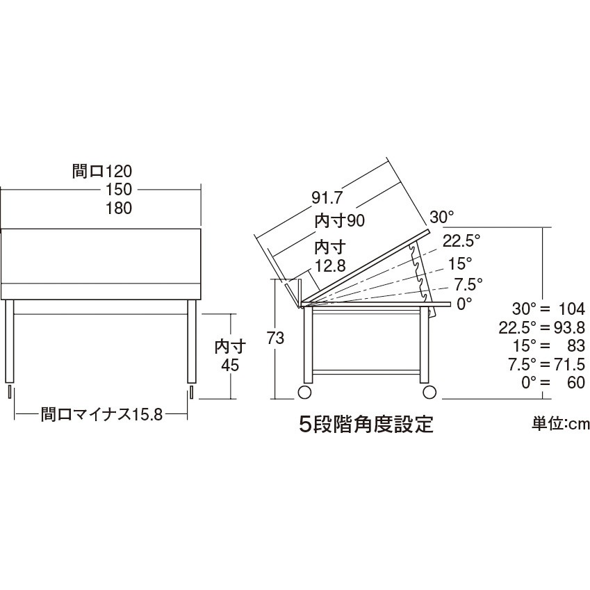 9337 可変式青果台スタンダードタイプN 1台 中日販売 【通販モノタロウ】