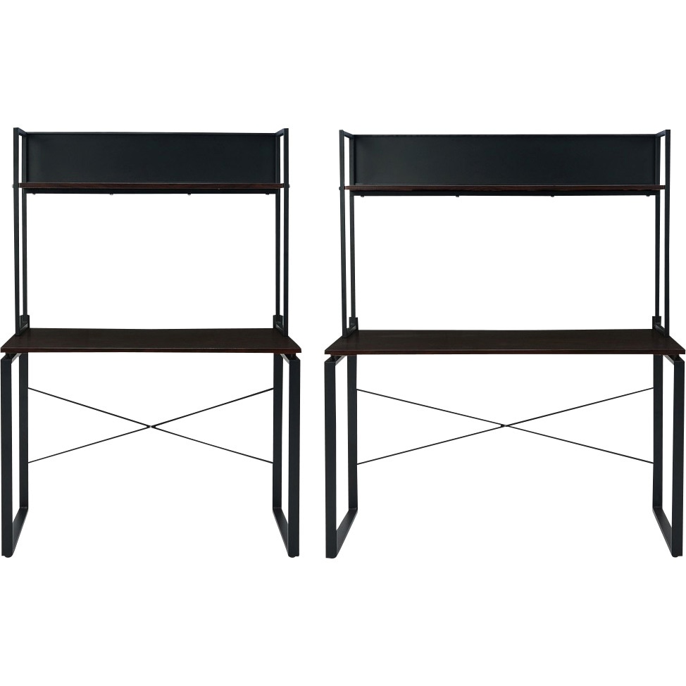 FDB-1060-DM スマートワークデスク ナカバヤシ ダーク木目色 高さ720mm間口1000mm奥行600mm  FDB-1060-DM