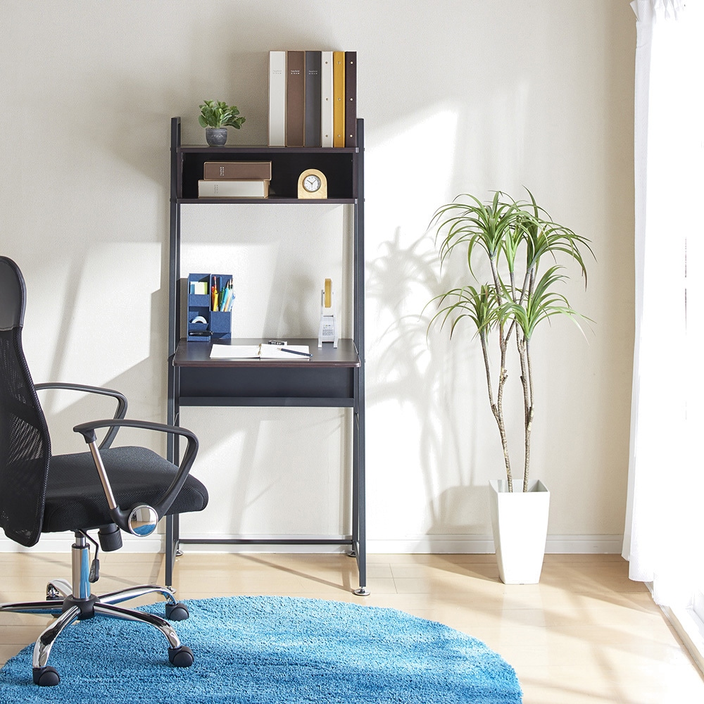 FPR-6045DM 収納ボックス付きデスク ナカバヤシ ダーク木目色 高さ1410mm間口600mm奥行450mm  FPR-6045DM