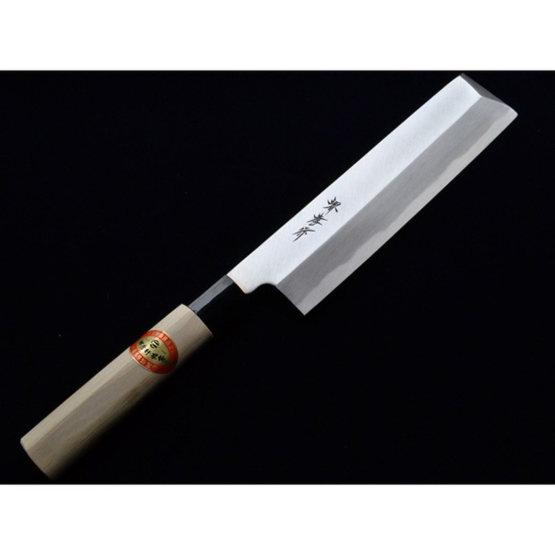 No.06061 堺孝行 霞研和包丁薄刃 青木刃物製作所 刃渡り150mm