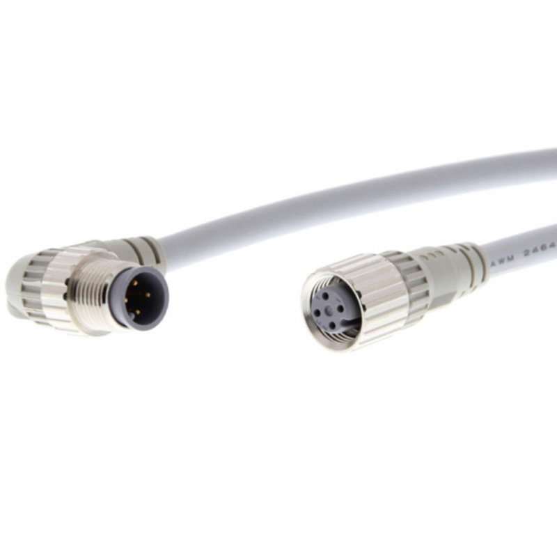 XS2W-D423-E81-F 丸型防水コネクタ(M12)ケーブル付コネクタ XS2W-D423-E81-F 丸型防水コネクタ(M12)ケーブル付コネクタ